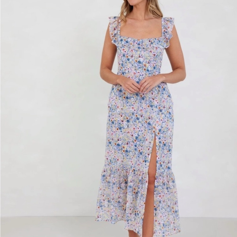 Park & Fifth Renfrew Floral Midi Dress